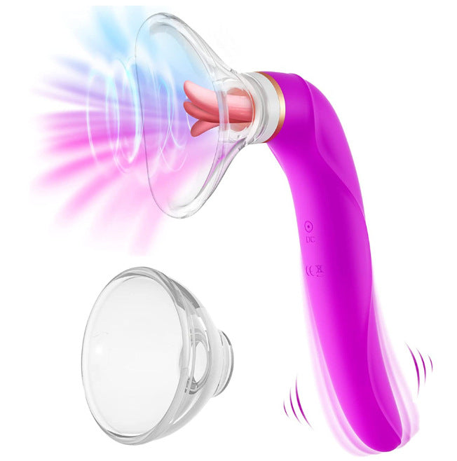 VIBRATOR SLICKANDE OCH SUGANDE